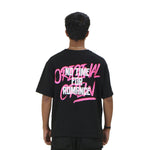 Load image into Gallery viewer, BLACK NO TIME FOR ROMANCE T-SHIRT