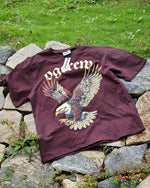 Load image into Gallery viewer, MOCHA BROWN EAGLE T-SHIRT