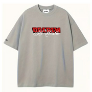 LIGHT GREY ALL HUSTLE NO LUCK T-SHIRT