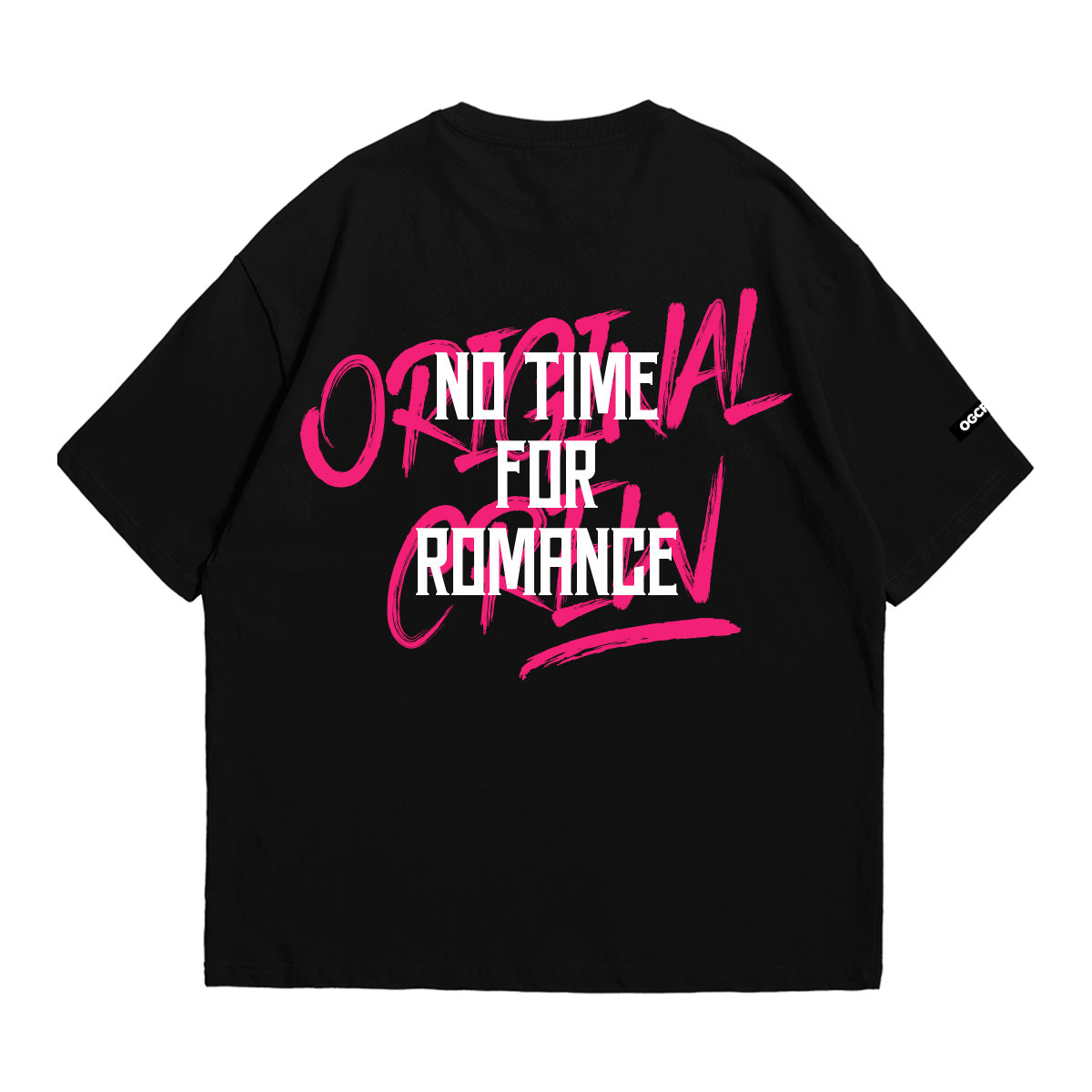 BLACK NO TIME FOR ROMANCE T-SHIRT