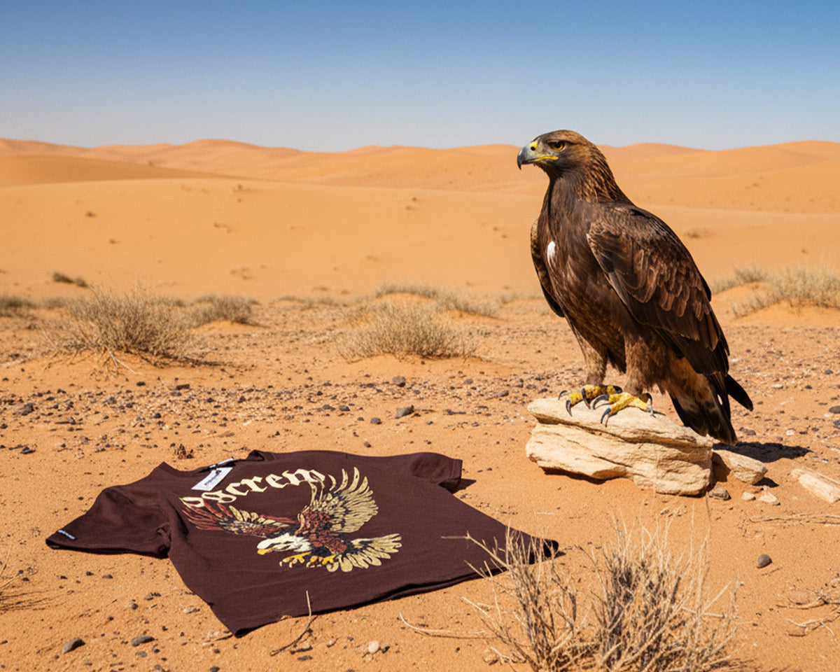 MOCHA BROWN EAGLE T-SHIRT