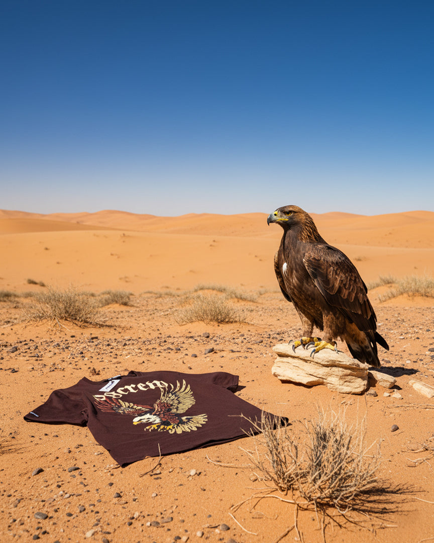 MOCHA BROWN EAGLE T-SHIRT