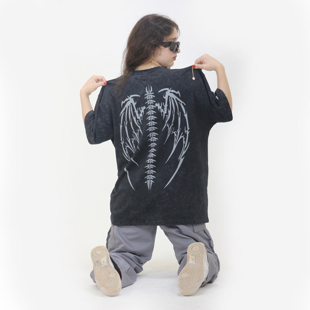 ACID WASH WINGS T-SHIRT