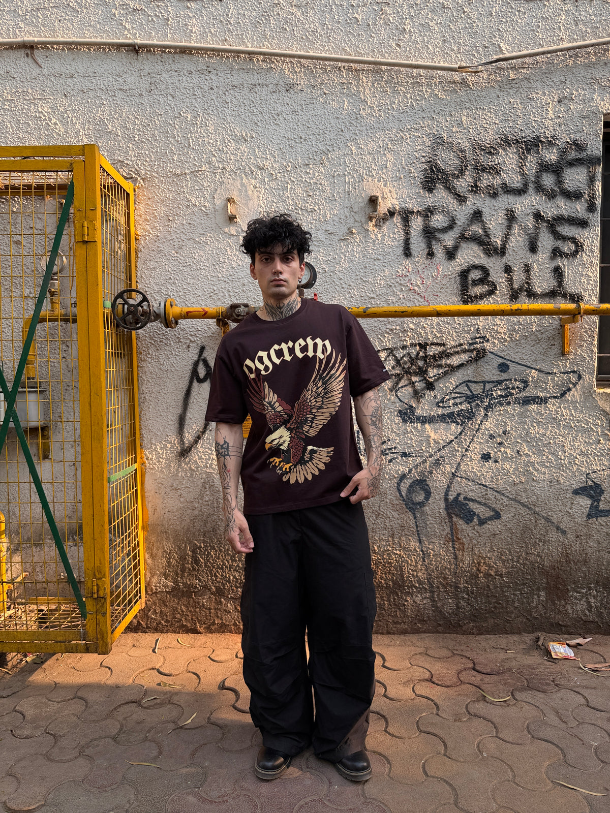 MOCHA BROWN EAGLE T-SHIRT