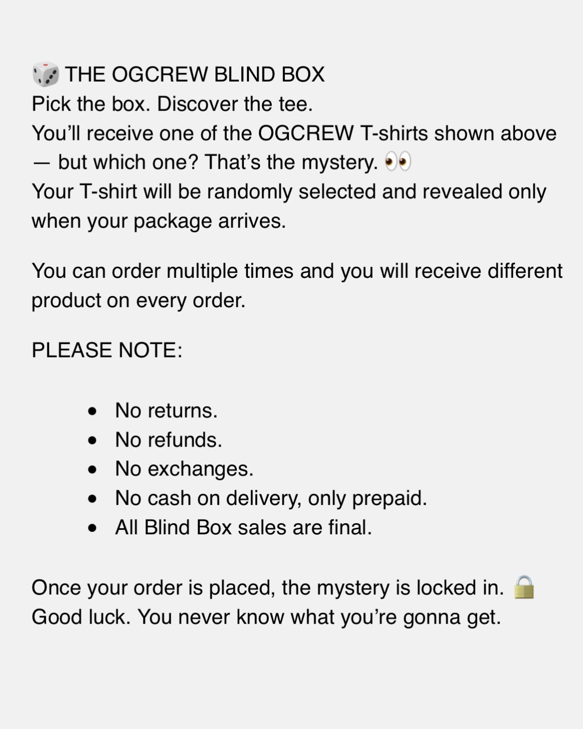 T-SHIRT BLIND BOX